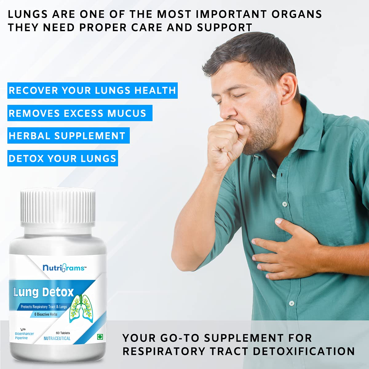 Lung Detox + Immunizer Combo Pack for Immunity, Respiratory Health & Antioxidants