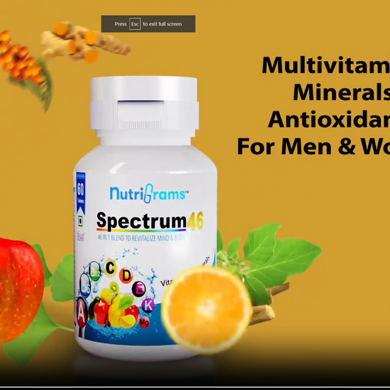 Nutrigrams Spectrum46- Multivitamin for men & women. Your ultimate daily health supplement.