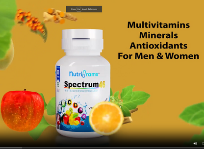 Nutrigrams Spectrum46- Multivitamin for men & women. Your ultimate daily health supplement.