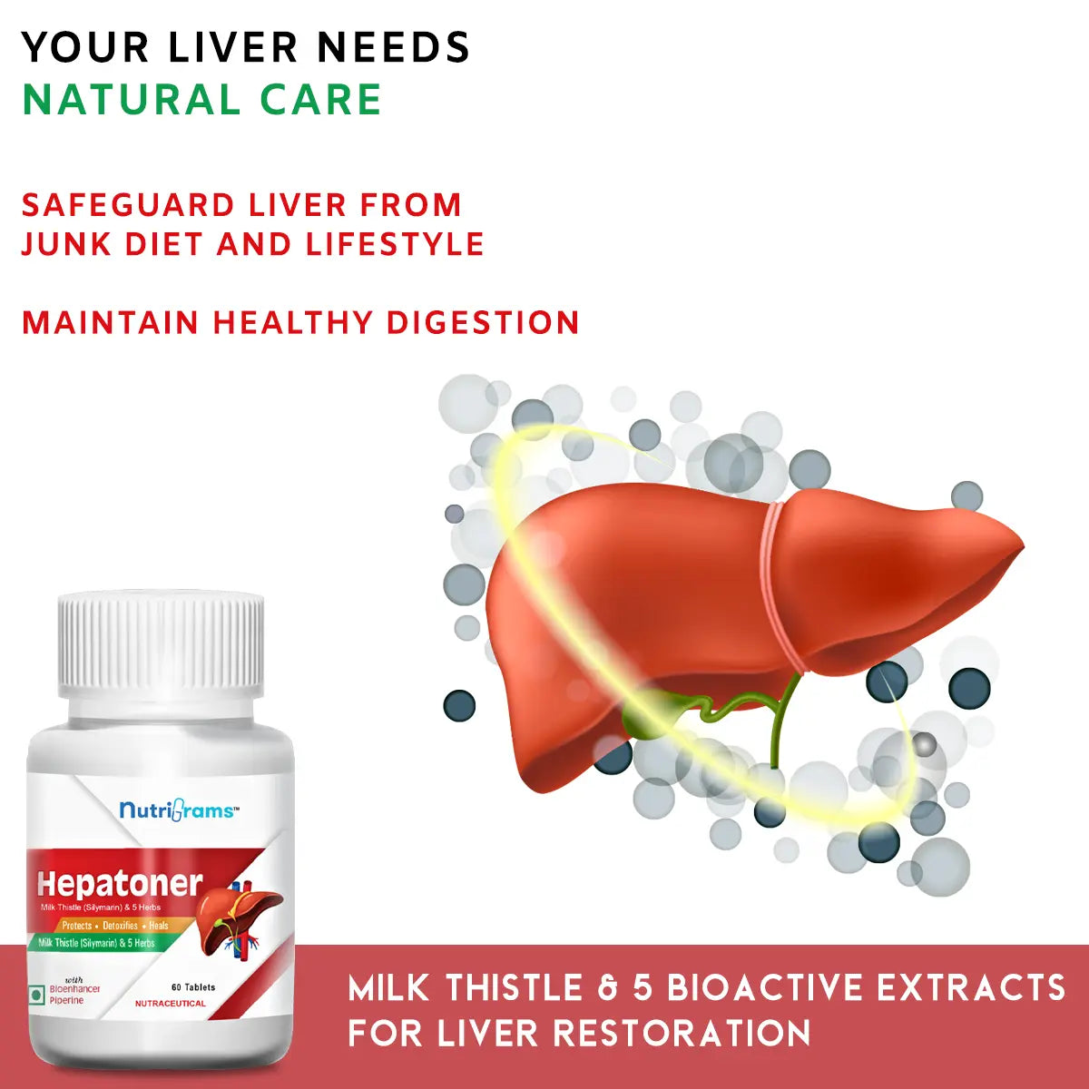 Hepatoner: Liver Detox and Fatty Liver Support Supplement