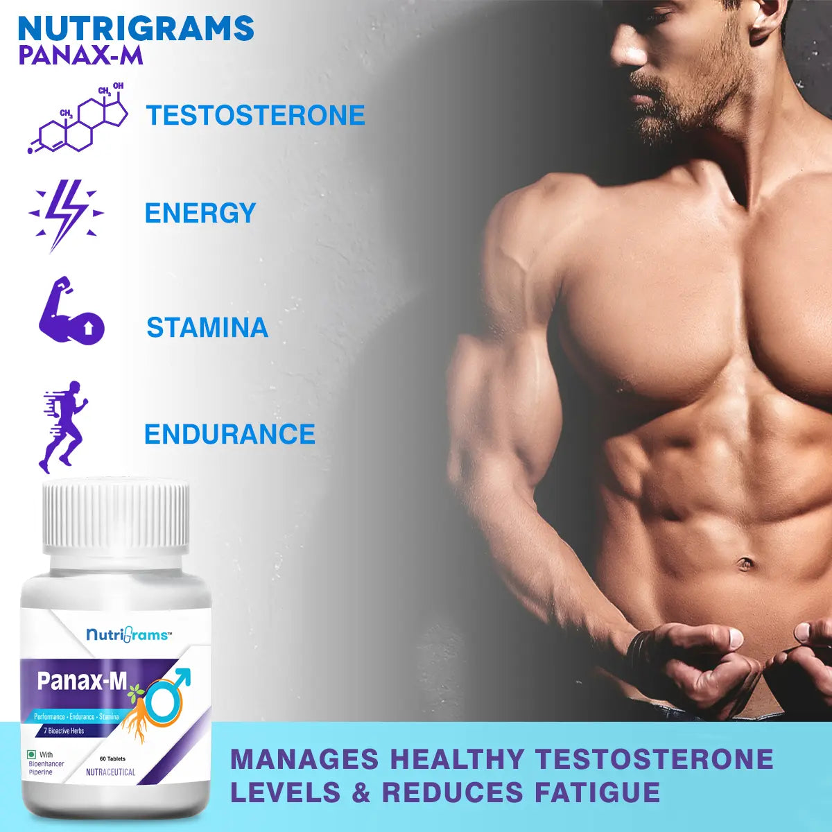 Panax-M: Energy Booster, Confidence and Performance Supplement for Men