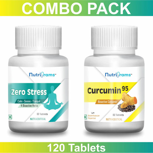 Zero Stress + Curcumin 95 Combo Pack for Stress Relief and Cognitive Health