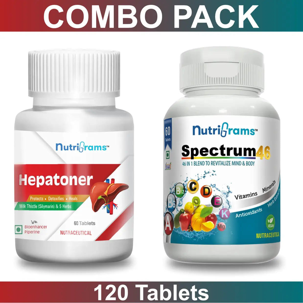 Hepatoner Liver Detox + Spectrum46 Combo Pack