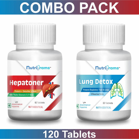 Hepatoner + Lung Detox Combo Pack for Liver and Lungs Health