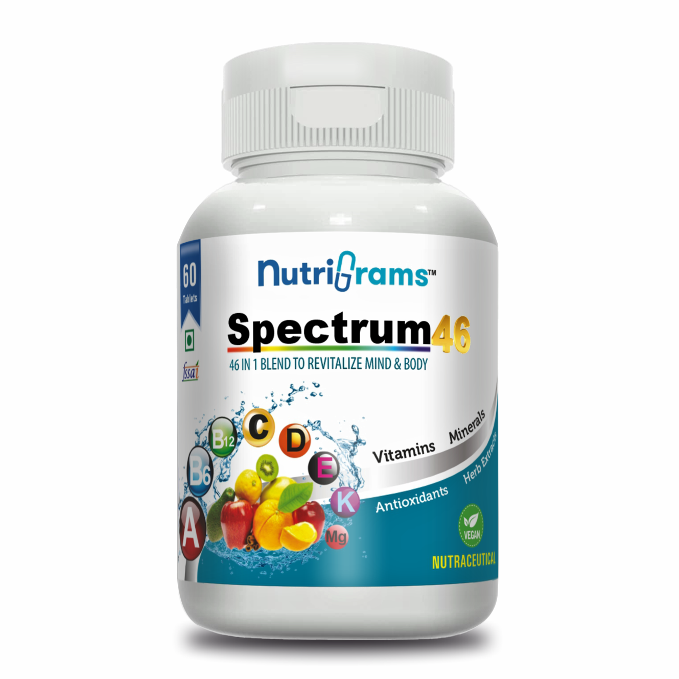 Spectrum46: 46-in1 Blend of Multivitamins, Minerals, Antioxidants and Bioactive Herbs