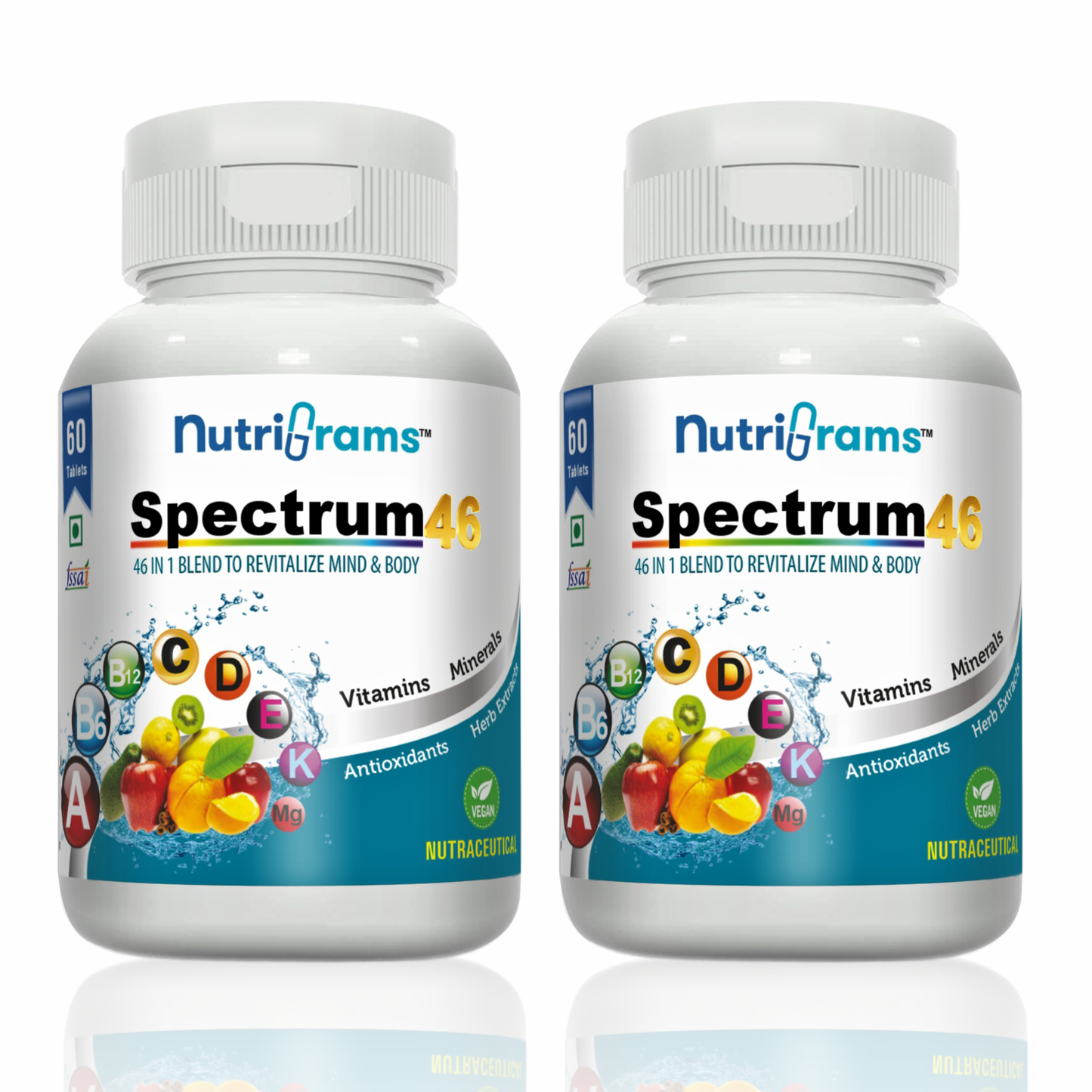 Spectrum46: 46-in1 Blend of Multivitamins, Minerals, Antioxidants and Bioactive Herbs