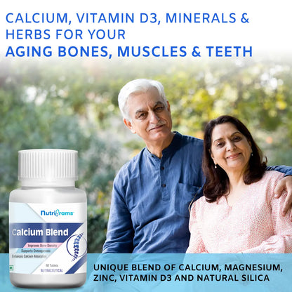 Calcium Blend: Calcium, Vitamins, Minerals and Herbs Supplement